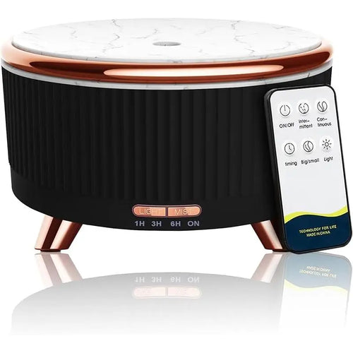 Electroplated Rose Gold 500ML Aromatherapy Scented Oil Diffuser - Marble Grain, Frosted Surface, Remote Control, 7 LED Lights, 3 Mist Modes, Auto Power Off, Bpa-Free Home Supplies, Color Changing, Meditation Sleep Aid Home Office Decor Gift