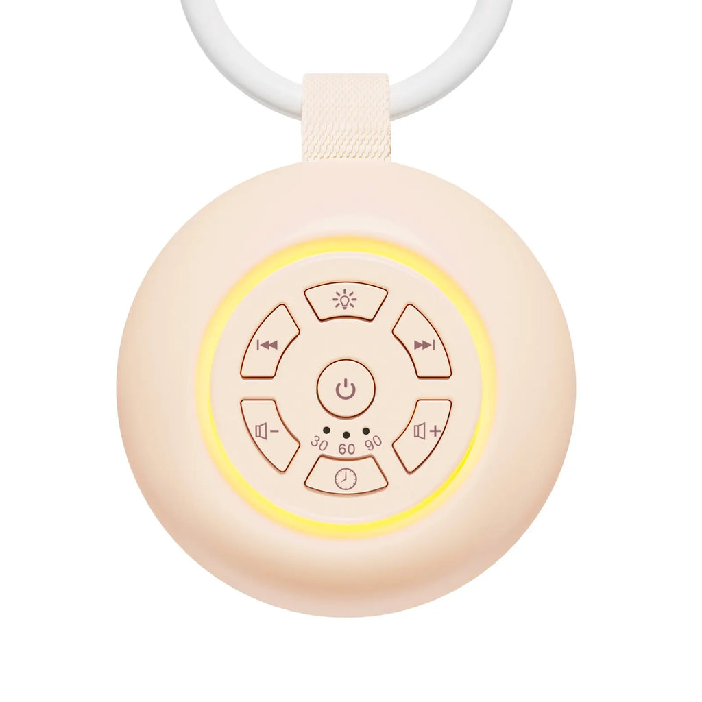 White Noise Machine with Night Light, 24 Soothing Sounds for Babies & Adults, Portable Sound Therapy for Sleeping & Travel, Newborn Baby Essentials, USB Rechargeable