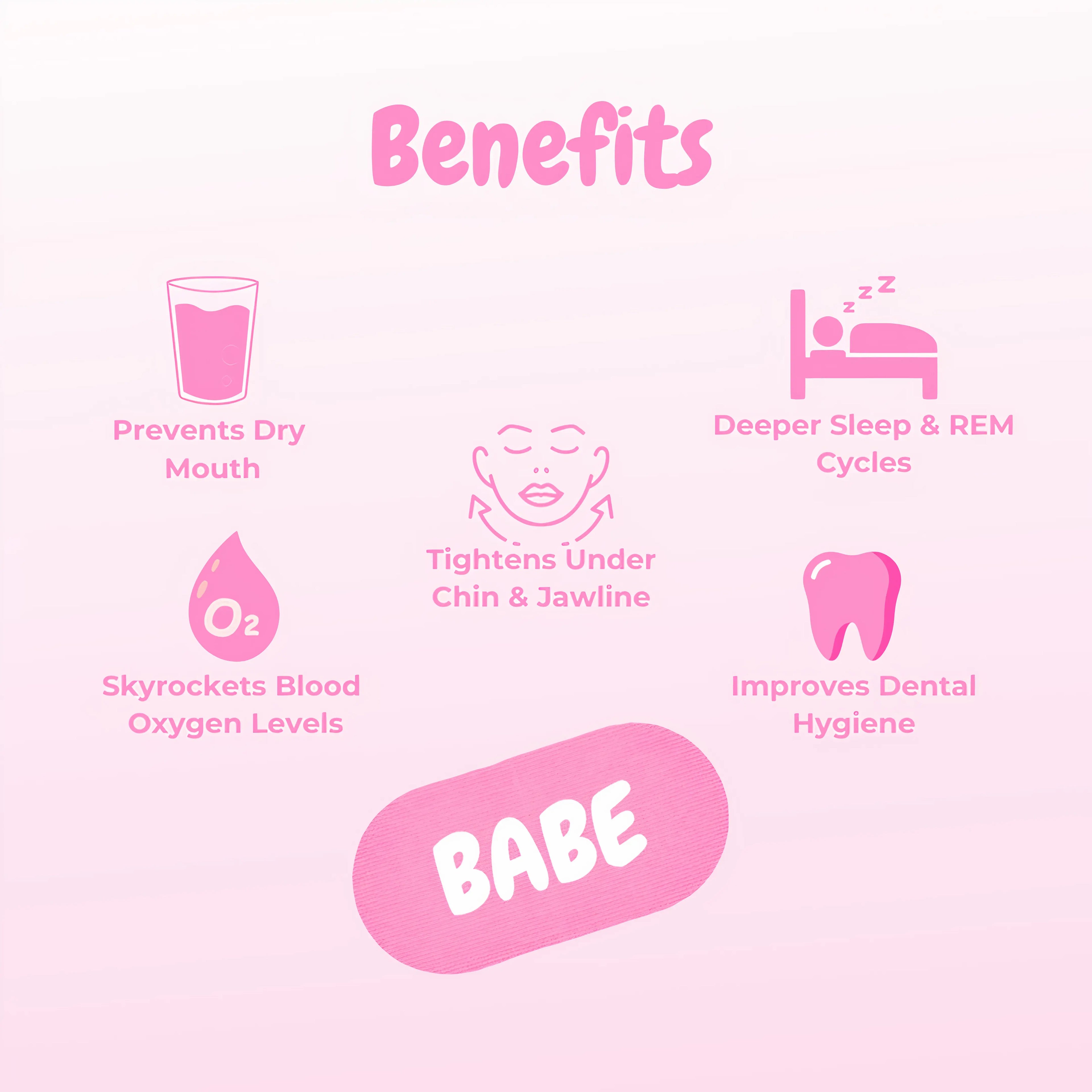 Babe Tape – Jawline Snatching Mouth Tape for Snoring & Beauty Sleep