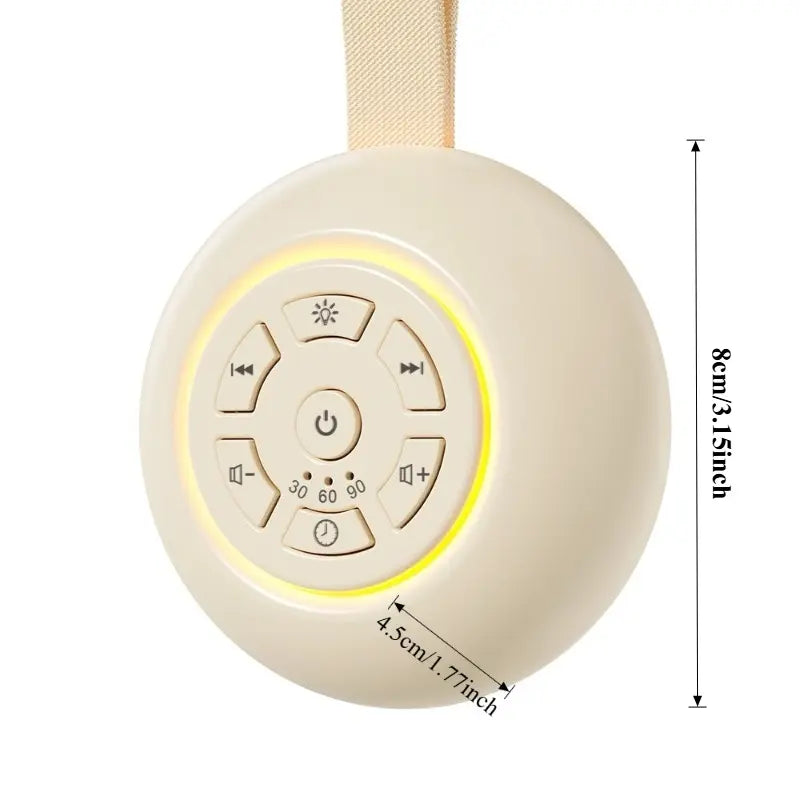 White Noise Machine with Night Light, 24 Soothing Sounds for Babies & Adults, Portable Sound Therapy for Sleeping & Travel, Newborn Baby Essentials, USB Rechargeable