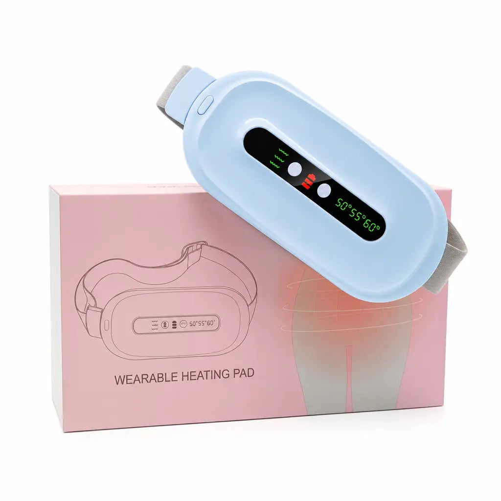 2026 New Portable Cordless Deer Velvet Heating Pad for Cramps - Fast-Heat Fast-Charge Electric Belly Wrap with 3 Heat Settings, 3 Massage Modes, Women'S Pain Relief Warmer, Girlfriend Party Gift