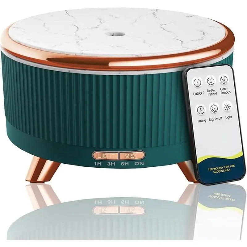 Electroplated Rose Gold 500ML Aromatherapy Scented Oil Diffuser - Marble Grain, Frosted Surface, Remote Control, 7 LED Lights, 3 Mist Modes, Auto Power Off, Bpa-Free Home Supplies, Color Changing, Meditation Sleep Aid Home Office Decor Gift